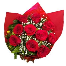 Buque 10 Rosas Vermelhas  - LEVE 12 ROSAS